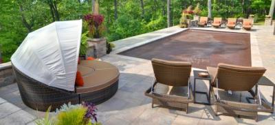 many times a retractable pool cover can be used instead of fencing